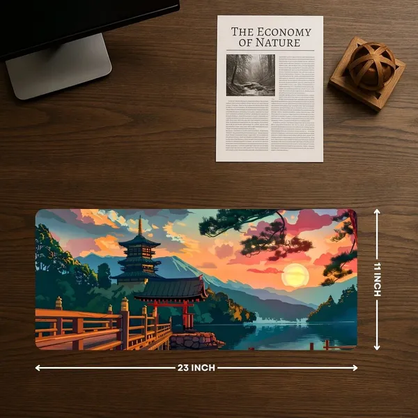 Sigma_One_Japanese_Torii_Gate_Sunset_Pagoda_Extended_Gaming_Mouse_Pad