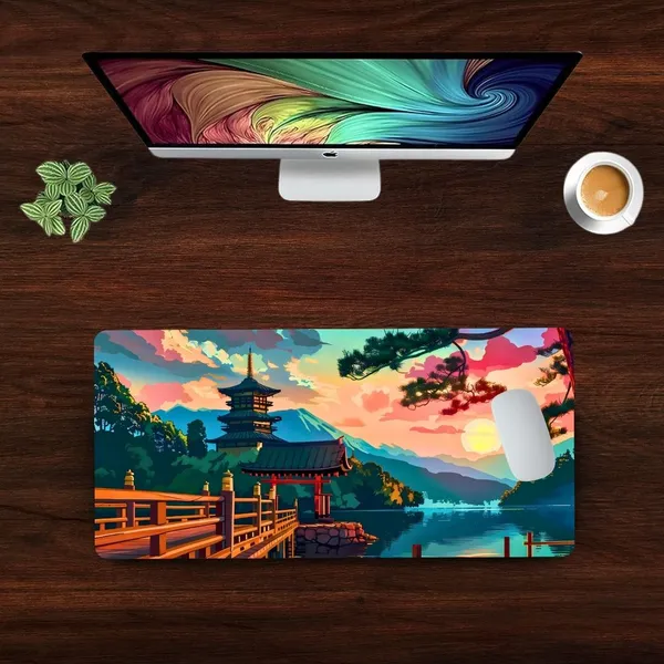 Sigma_One_Japanese_Torii_Gate_Sunset_Pagoda_Extended_Gaming_Mouse_Pad