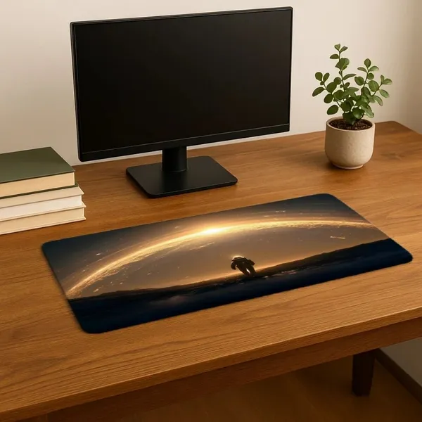 Sigma_One_Astronaut_Golden_Arc_Deep_Space_Extended_Mouse_Pad_23X11_Inch