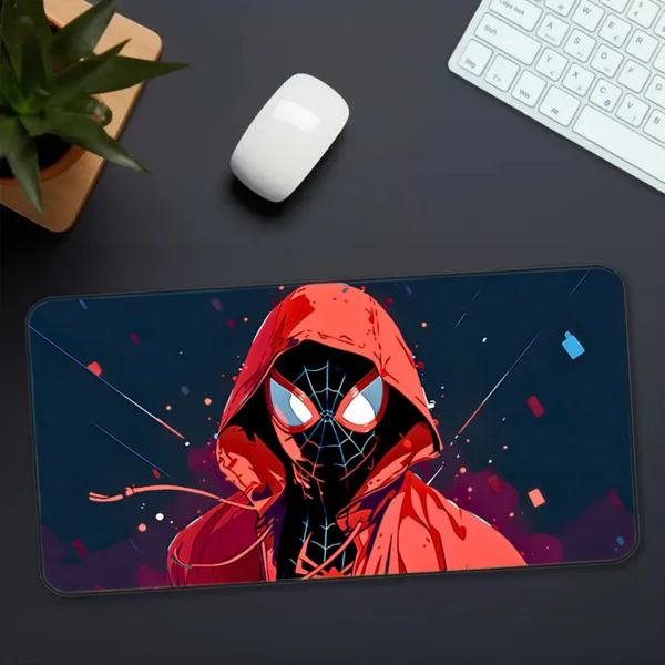Sigma_One_Red_Hooded_Masked_Hero_Art_Extended_Mouse_Pad__Non-Slip