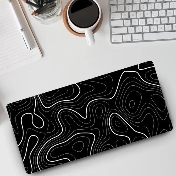 Sigma_One_Topographic_Contour_Line_Extended_Mouse_Pad__Black_White