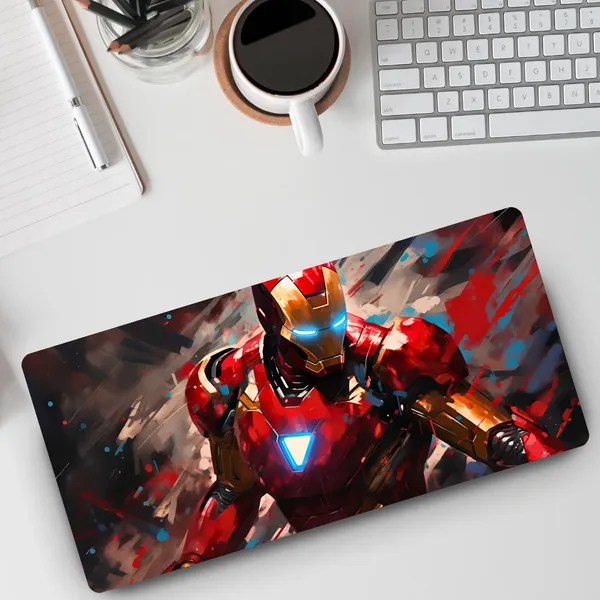 Sigma_One_Red_Gold_Armored_Hero_Graphic_Extended_Mouse_Pad