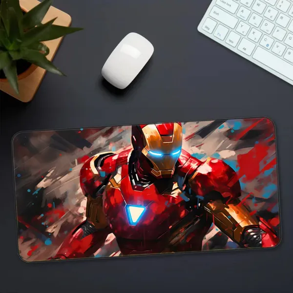 Sigma_One_Red_Gold_Armored_Hero_Graphic_Extended_Mouse_Pad
