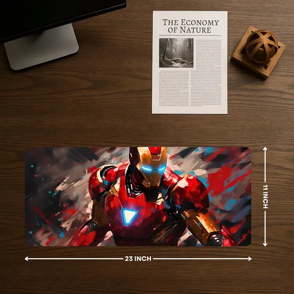 Sigma_One_Red_Gold_Armored_Hero_Graphic_Extended_Mouse_Pad
