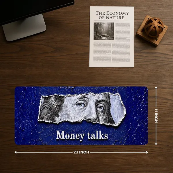 Sigma_One_Money_Talks_Banknote_Graphic_Extended_Mouse_Pad_58X28_Cm_Non-Slip