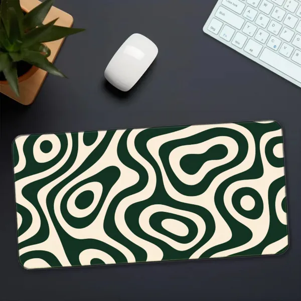Sigma_One_Green_Cream_Abstract_Wave_Extended_Mouse_Pad__Non-Slip