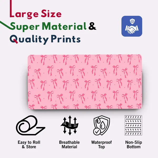 Sigma_One_Pink_Spider_Pattern_Extended_Mouse_Pad_58X28_Cm_Non-Slip_Base