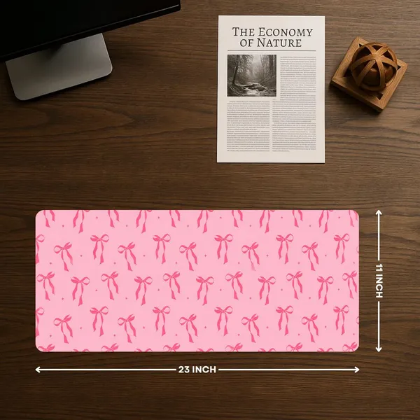 Sigma_One_Pink_Spider_Pattern_Extended_Mouse_Pad_58X28_Cm_Non-Slip_Base