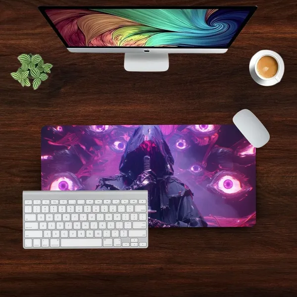 Sigma_One_Dark_Fantasy_Warrior_Purple_Eye_Extended_Mouse_Pad_23X11_Inch