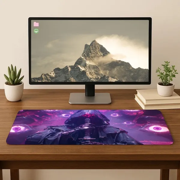 Sigma_One_Dark_Fantasy_Warrior_Purple_Eye_Extended_Mouse_Pad_23X11_Inch