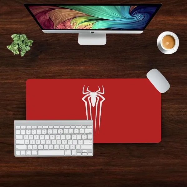 Sigma_One_Red_Spider_Logo_Minimal_Extended_Mouse_Pad_23X11_Inch_Non-Slip_Base