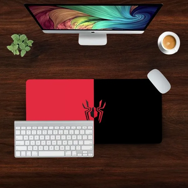 Sigma_One_Spider_Logo_Dual_Tone_Red_Black_Extended_Keyboard_Mouse_Pad
