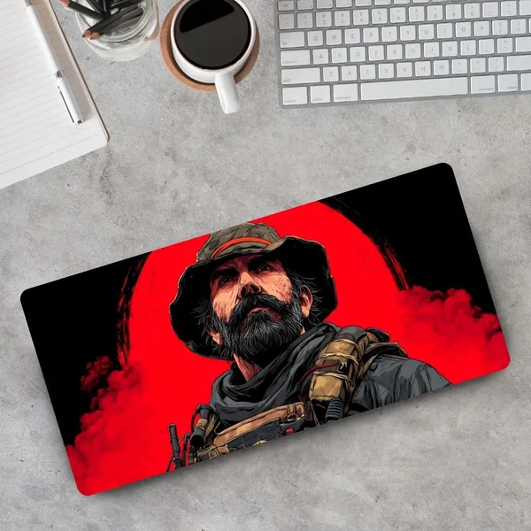 Sigma_One_Tactical_Army_Warrior_Red_Smoke_Extended_Desk_Mat_23X11_Inch