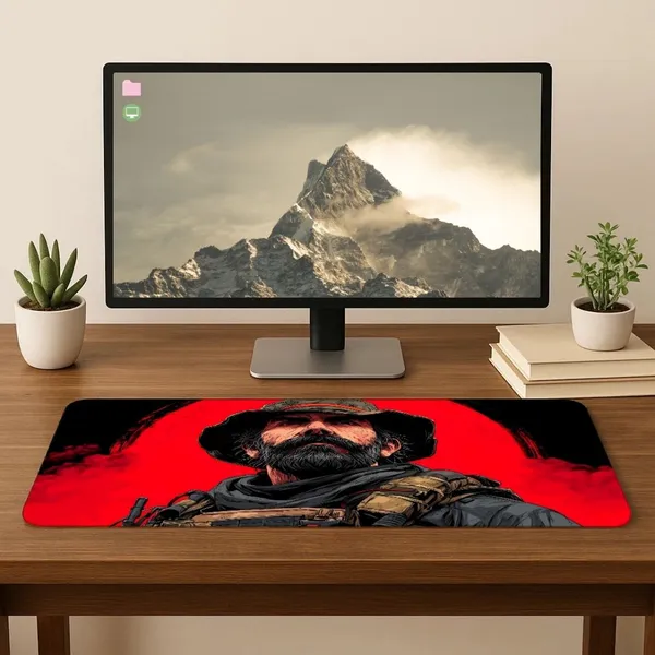 Sigma_One_Tactical_Army_Warrior_Red_Smoke_Extended_Desk_Mat_23X11_Inch