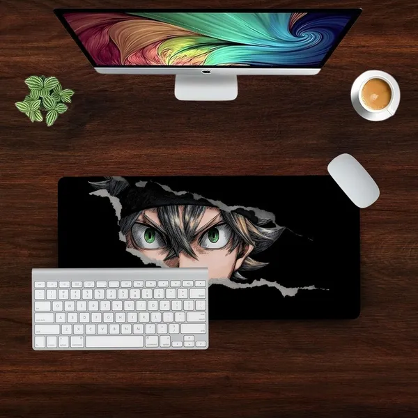 Sigma_One_Anime_Green_Eyes_Torn_Paper_Extended_Desk_Mat_23X11_Inch