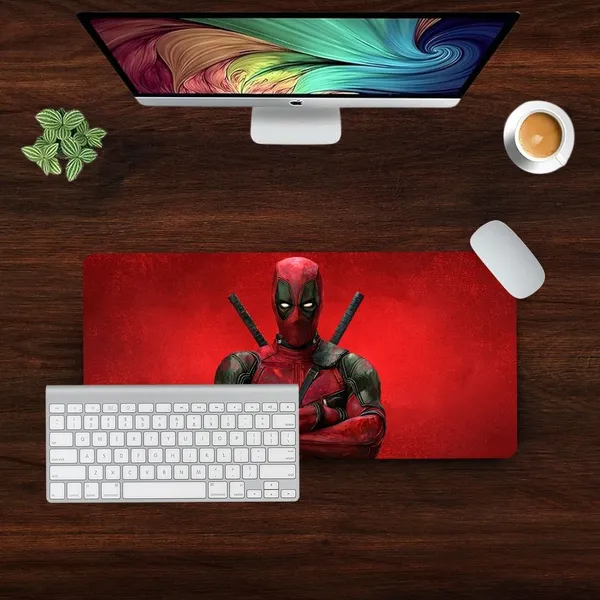 Sigma_One_Red_Masked_Mercenary_Katana_Extended_Desk_Mat_23X11_Inch