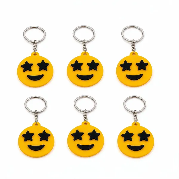 Yellow_Plastic_Keychain_Pack_Of_6