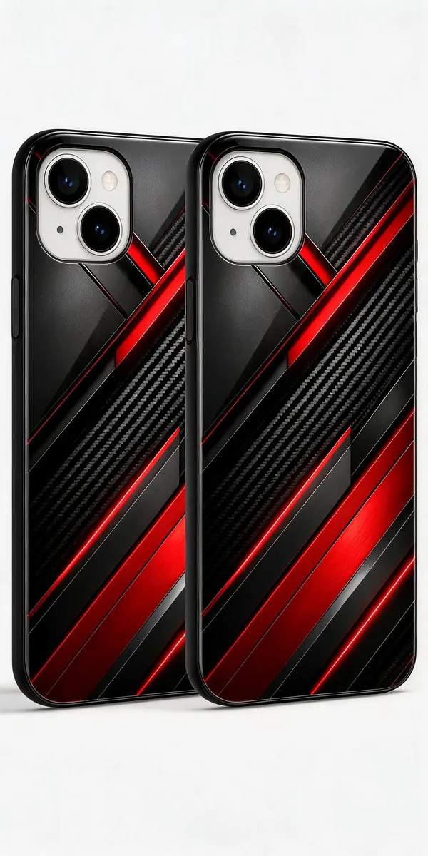Black__And_Red_Plastic_Tpu_Phone_Cover_Pack_Of_2