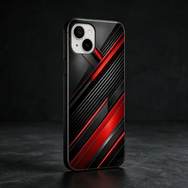 Black__And_Red_Plastic_Tpu_Phone_Cover_Pack_Of_2