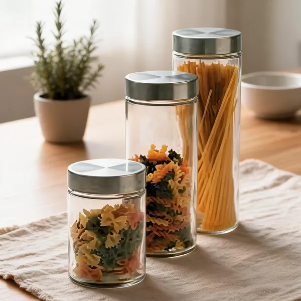 Glass_Silver_Lid_Kitchen_Storage_Jar_Set_Of_3