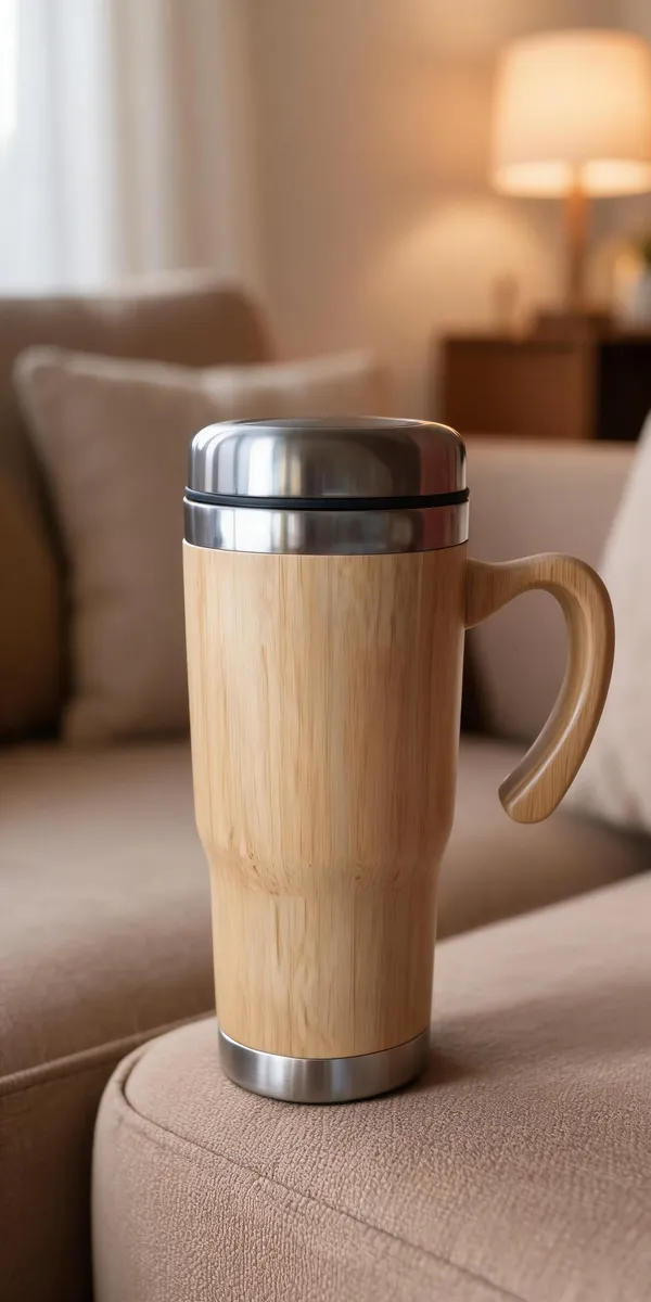 Wood_Finish_Solid_Color_Stainless_Steel_Travel_Mug