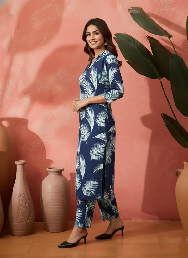 Navy_Cotton_Printed_Straight_Kurta_Set_For_Women