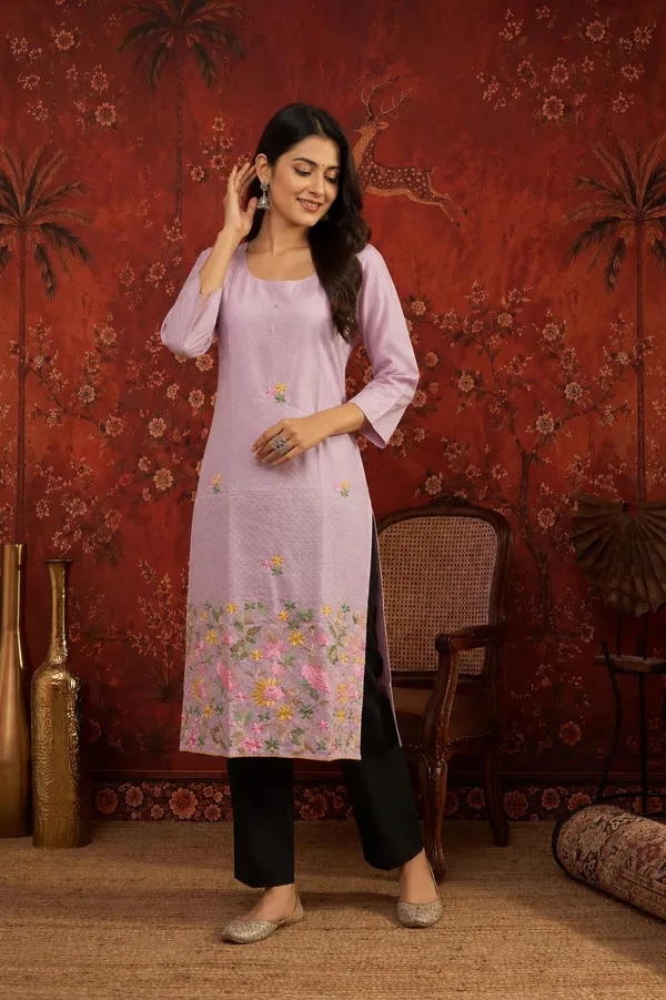 Pink_Crepe_Floral_Print_Straight_Kurta_For_Women