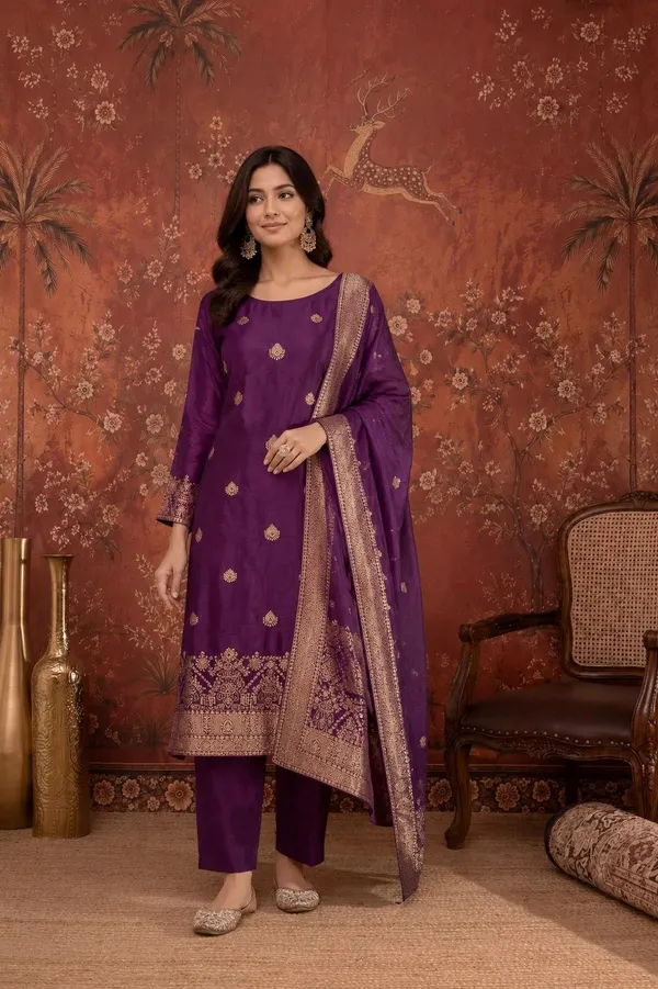 Purple_Rayon_Straight_Kurta_Set_For_Women