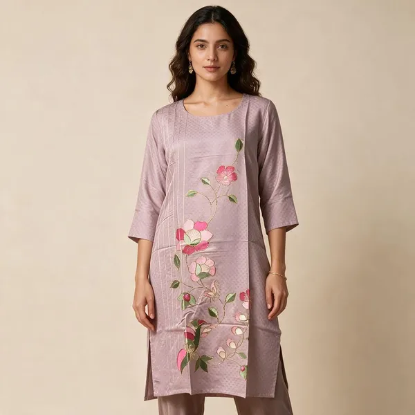 Lavender_Crepe_Straight_Floral_Embroidered_Kurta_For_Women