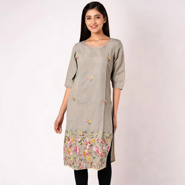 Beige_Crepe_Embroidered_Straight_Kurta_For_Women