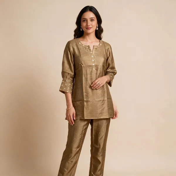 Gold_Dola_Silk_Straight_Kurta_Pant_Set_For_Women