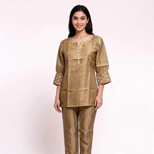 Gold_Dola_Silk_Straight_Kurta_Pant_Set_For_Women