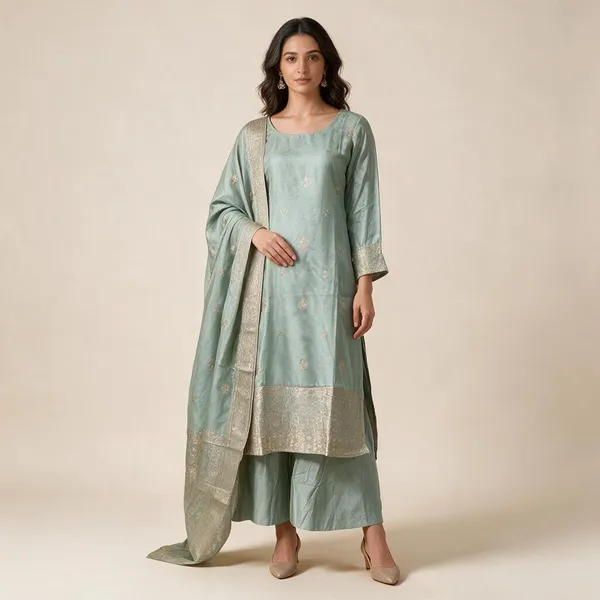 Sage_Green_Rayon_Embroidered_Straight_Kurta_Set_For_Women