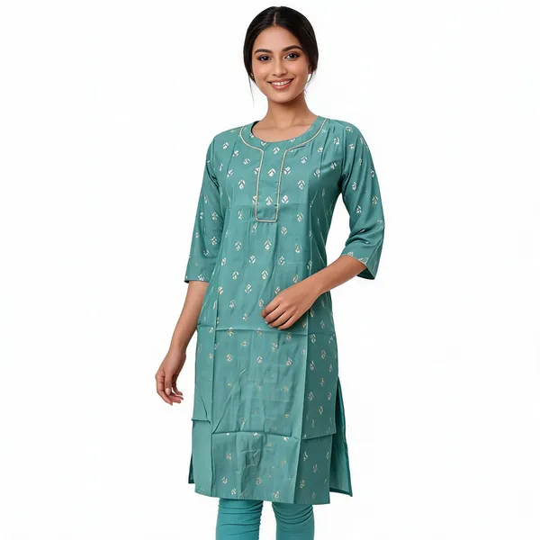 Teal_Cotton_Printed_Straight_Kurta_For_Women