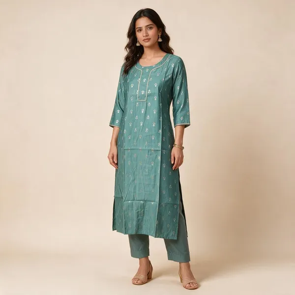 Teal_Cotton_Printed_Straight_Kurta_For_Women
