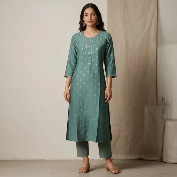 Teal_Cotton_Printed_Straight_Kurta_For_Women