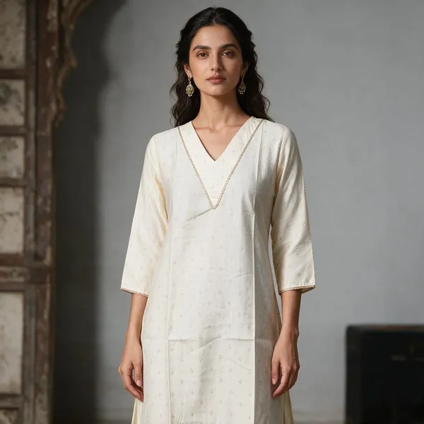 Ivory_Cotton_Straight_Kurta_For_Women