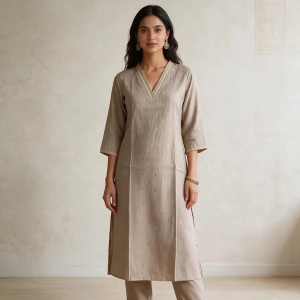Beige_Cotton_Printed_Straight_Kurta_Set_For_Women
