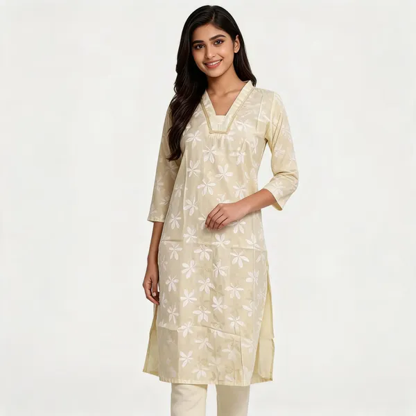 Cream_Cotton_Embroidered_Straight_Kurta_For_Women