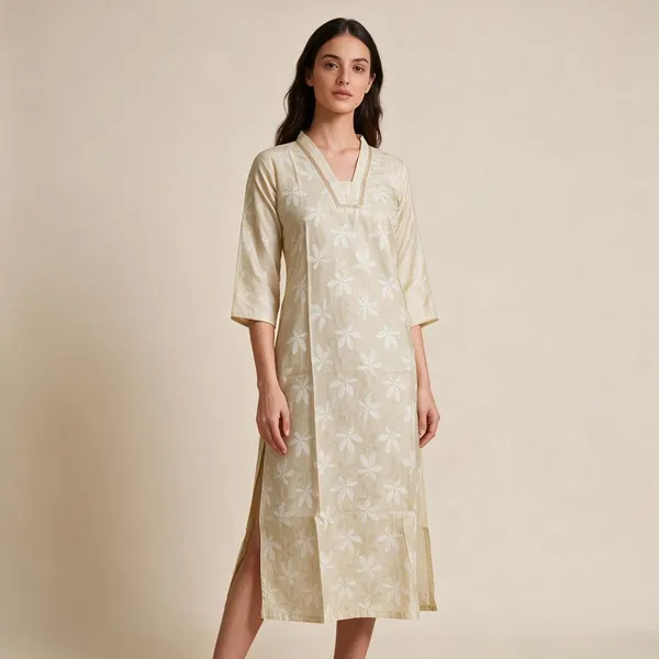 Cream_Cotton_Embroidered_Straight_Kurta_For_Women