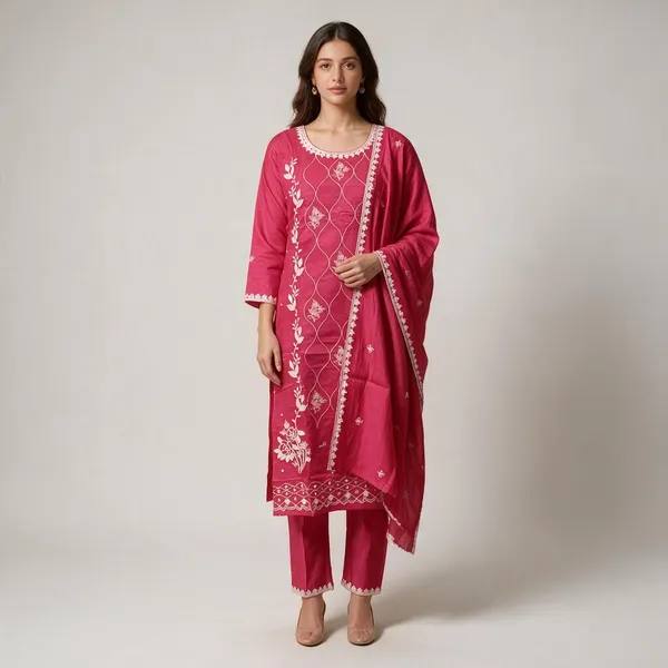 Pink_Cotton_Embroidered_Straight_Kurta_Set_For_Women