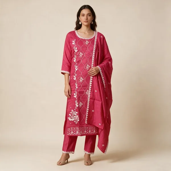 Pink_Cotton_Embroidered_Straight_Kurta_Set_For_Women