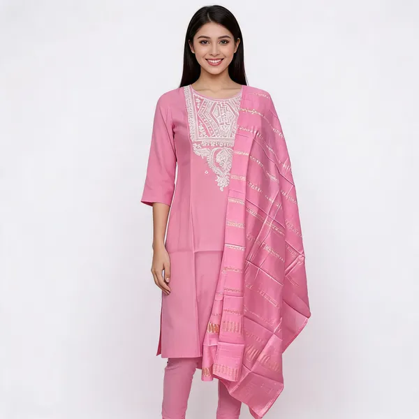 Pink_Cotton_Embroidered_Straight_Kurta_Set_For_Women