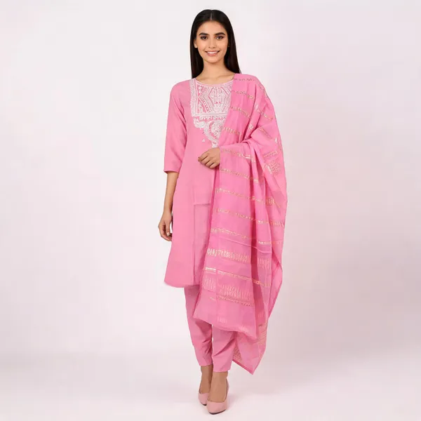 Pink_Cotton_Embroidered_Straight_Kurta_Set_For_Women
