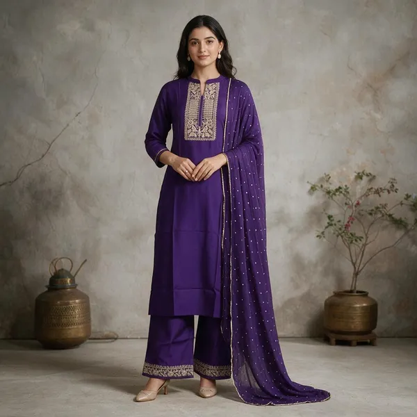 Purple_Rayon_Embroidered_Ethnic_Kurta_Set_For_Women