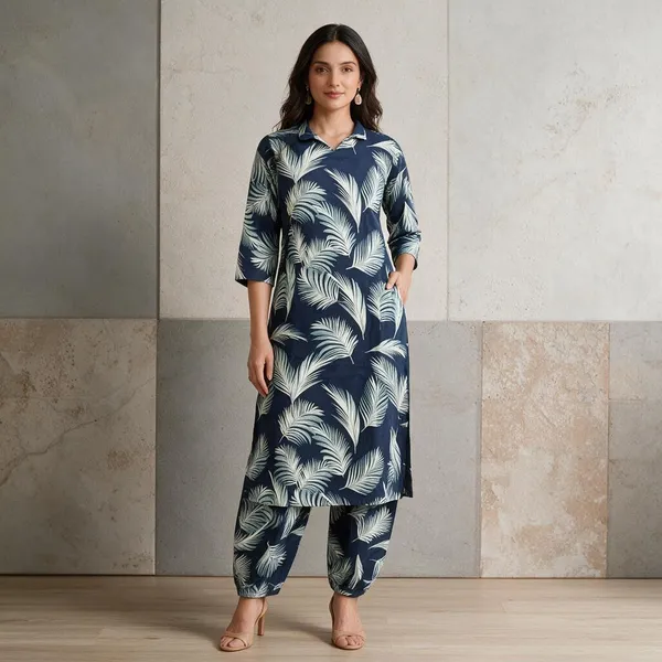 Navy_Cotton_Printed_Straight_Kurta_Set_For_Women