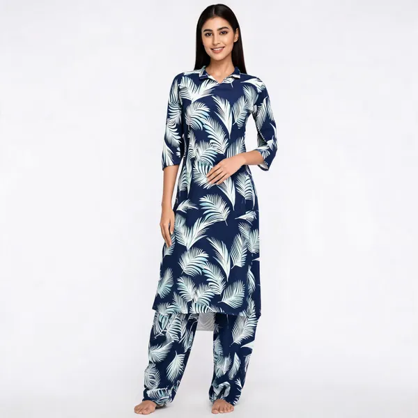 Navy_Cotton_Printed_Straight_Kurta_Set_For_Women