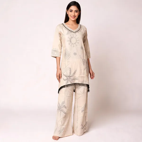 Off_White_Cotton_Straight_Kurta_Set_For_Women