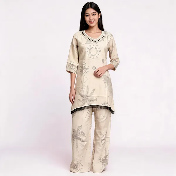 Off_White_Cotton_Straight_Kurta_Set_For_Women