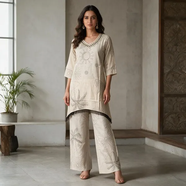Off_White_Cotton_Straight_Kurta_Set_For_Women